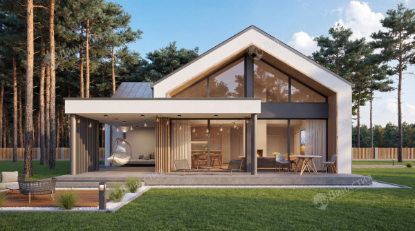 Дом из камня D-701